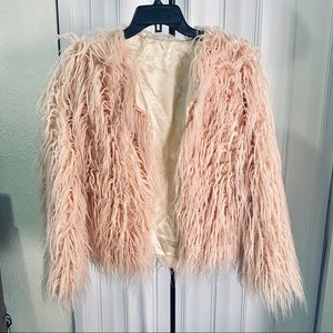 Blush Pink Fur Jacket